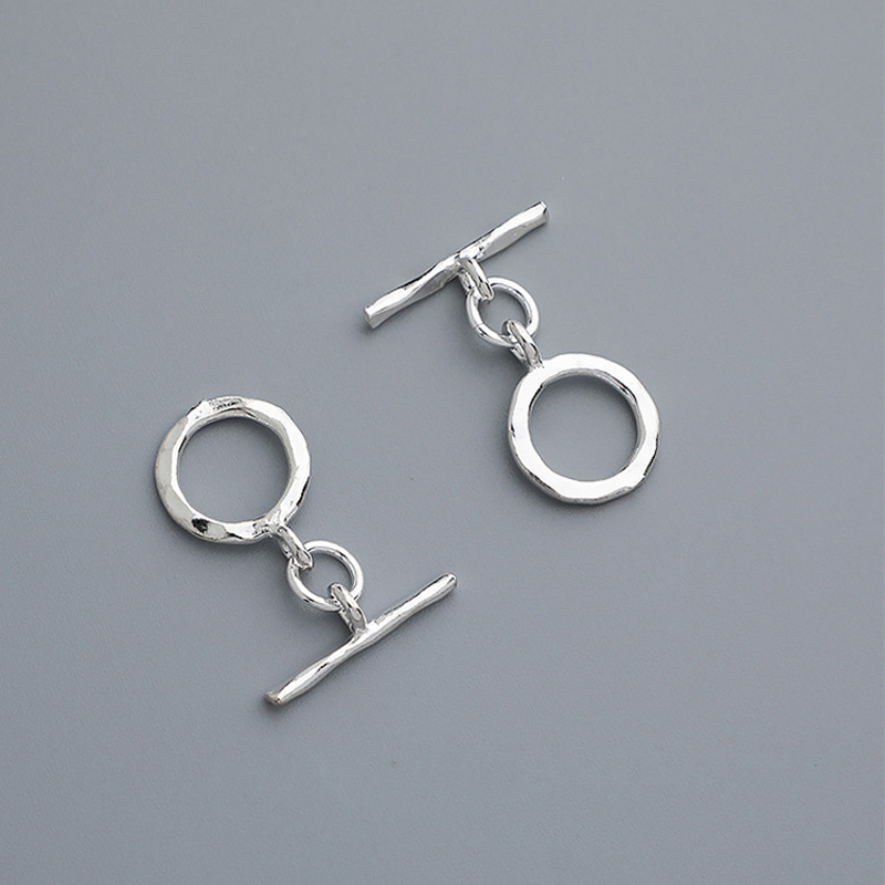 Jewelry Making In La - 925 Sterling zilveren sluiting met hamerpatroon,